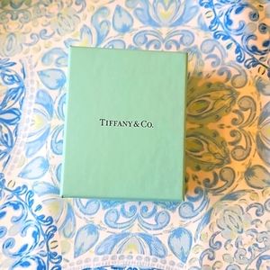 Tiffany jewelry box  with fabric pouch